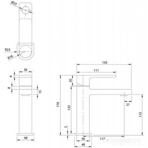 Смеситель Omnires Baretti BA7810 CR