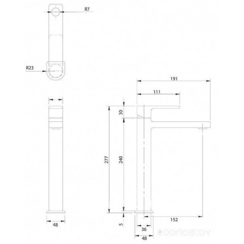 Смеситель Omnires Baretti BA7812 BL