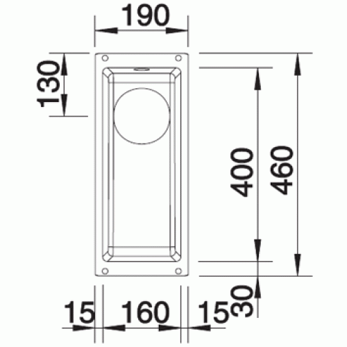 Мойка из силгранита Blanco Subline 160-U