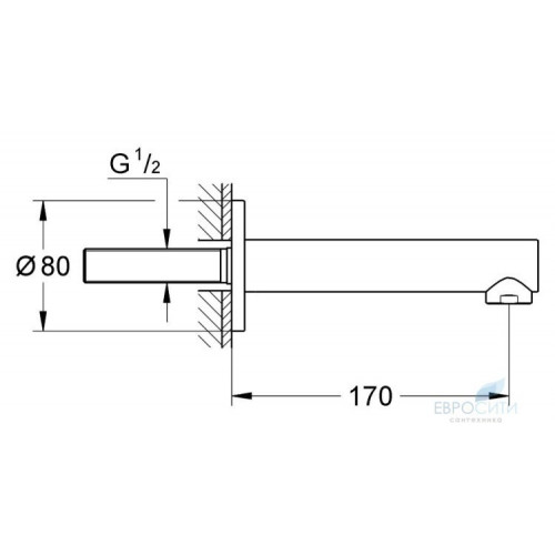 Излив для ванны Grohe Concetto 13280001