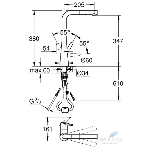 Смеситель для кухни Grohe Zedra 32553002