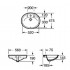 Умывальник врезной Roca Java 56x47