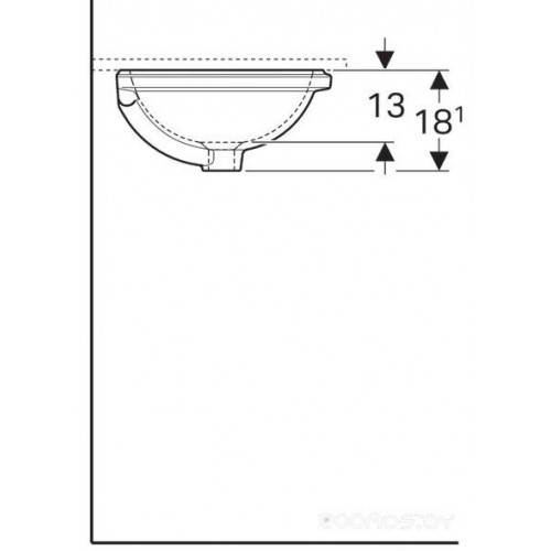 Умывальник Geberit VariForm 500.745.01.2