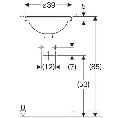 Умывальник Geberit VariForm 500.745.01.2