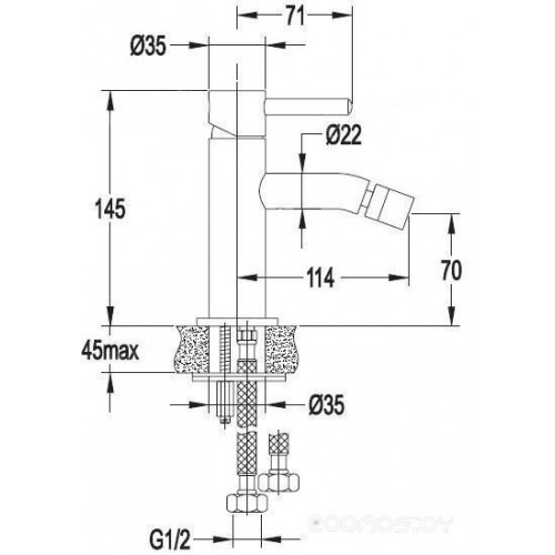 Смеситель Omnires Y Y1220 CR