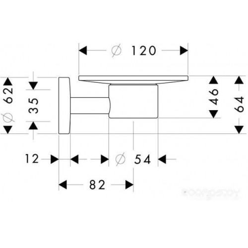 Мыльница Hansgrohe Logis 40515000
