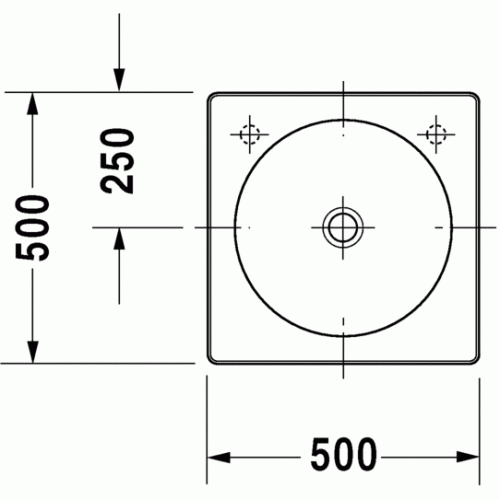 Умывальник Duravit Architec 50x50 032050