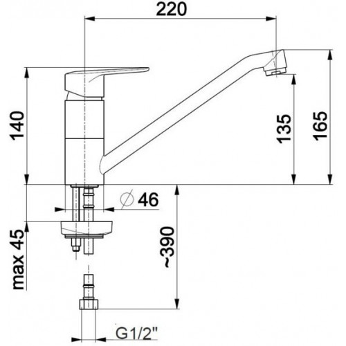 Смеситель для кухни Armatura German 4513-914/4513-915