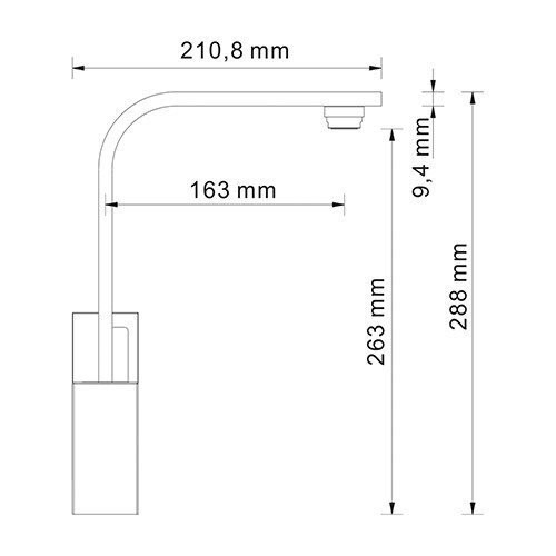 Смеситель для кухни WasserKraft Alme 1507