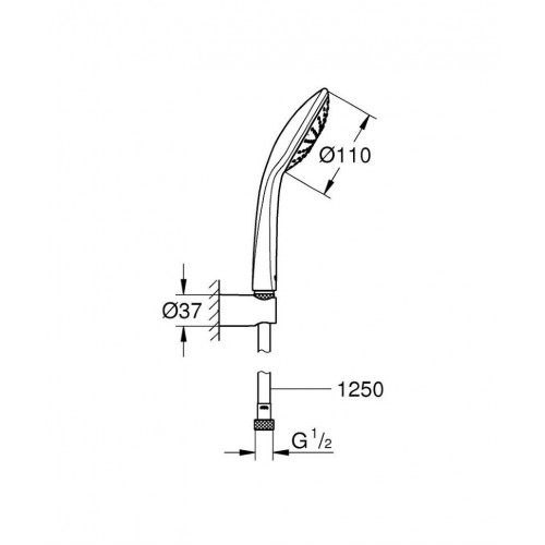 Душевой гарнитур Grohe Euphoria 110 Mono 27354000