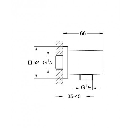 Подключение для душевого шланга Grohe Euphoria Cube 27704000