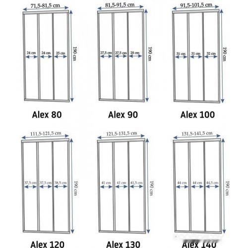 Душевая дверь Rea Alex 120 K0921