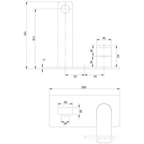 Смеситель Omnires Baretti BA7815 CR