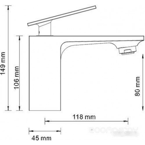 Смеситель Wasserkraft Alme 1503