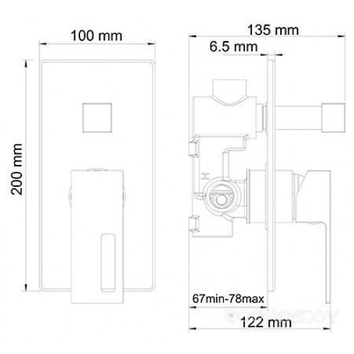 Смеситель Wasserkraft Alme 1541