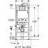 Система инсталляции Geberit Duofix для подв. унитаза с клавишей Delta15 (458.103.00.1+115.101.00.1)
