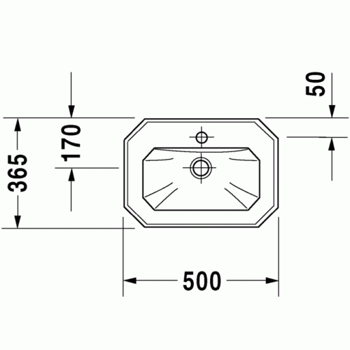 Умывальник Duravit 1930 50x36 078550 00 00