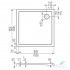 Поддон Roth Flat Kvadro 100x100