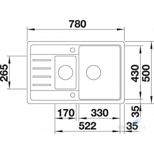 Кухонная мойка Blanco Legra 6S Compact