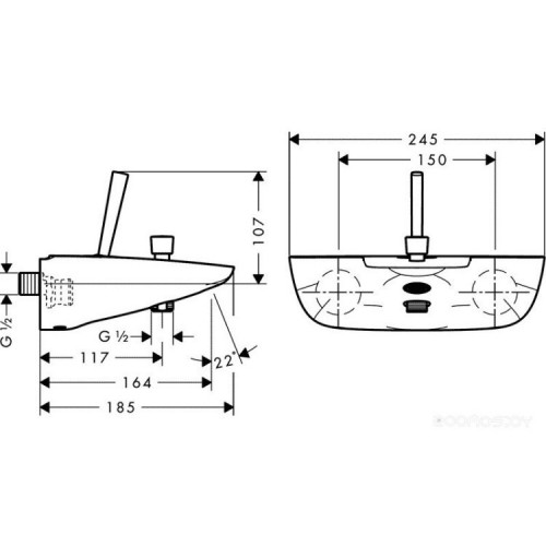 Смеситель Hansgrohe Pura Vida 15472400