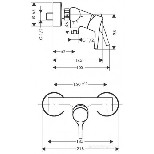 Смеситель Hansgrohe Talis S 72600000