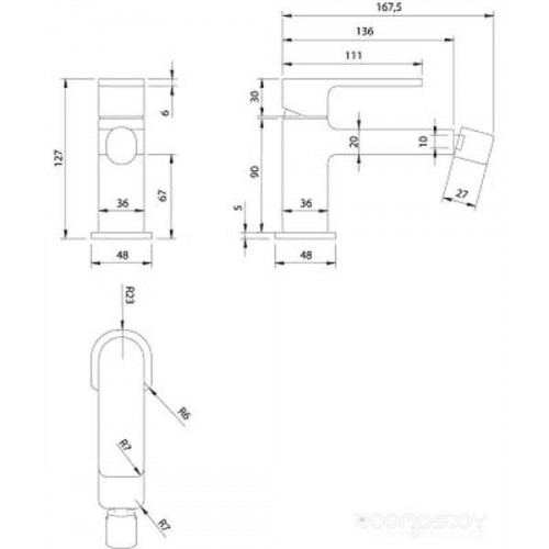 Смеситель Omnires Baretti BA7820 CR