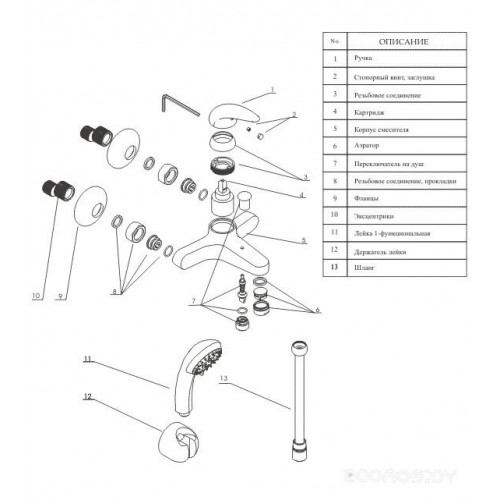 Смеситель Wasserkraft Isen 2601