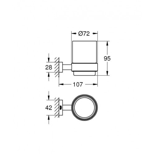 Подстаканник Grohe Essentials Cube 40755001