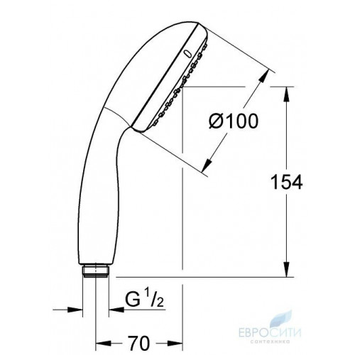 Лейка душевая Grohe Tempesta New I 27852001