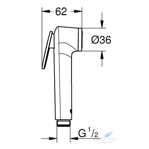 Лейка псевдобиде Grohe Trigger Spray 30 27512001