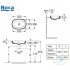 Умывальник врезной Roca Gap Round 55x39