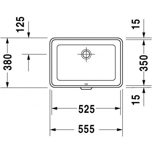 Умывальник врезной Duravit 2nd Floor 52x35 031653