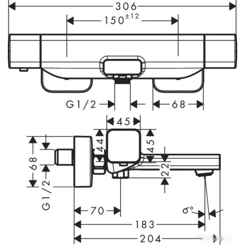 Смеситель Hansgrohe Ecostat E 15774000