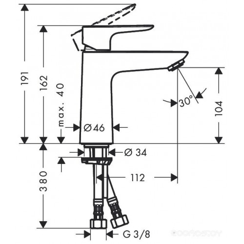 Смеситель Hansgrohe Talis E 71712000