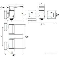 Смеситель Omnires Parma PM7440