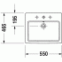 Умывальник врезной Duravit Vero 55x46 031555