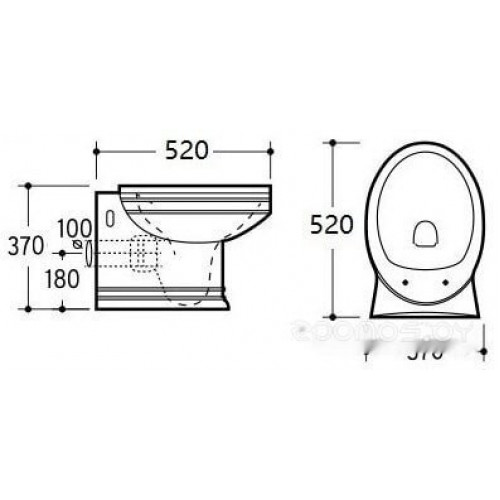 Унитаз CeramaLux 2021