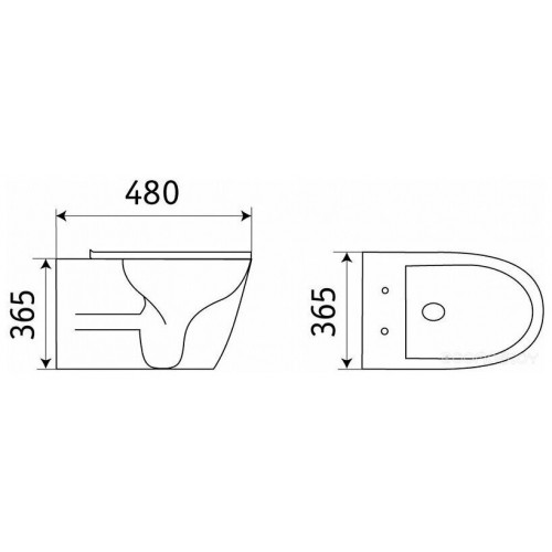 Унитаз CeramaLux B2330-4MC