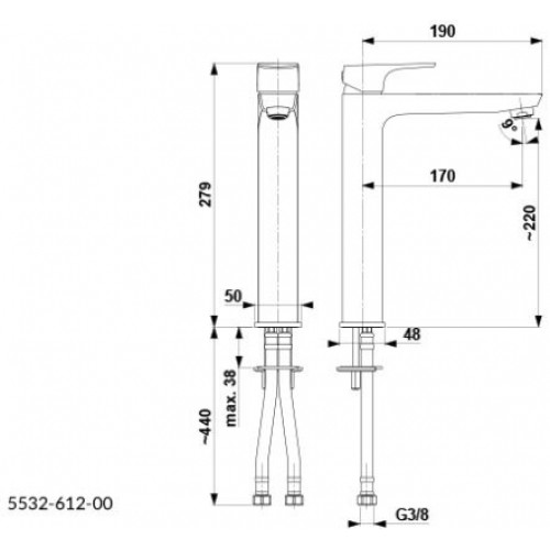 Смеситель Armatura Mokait 5532-612-81