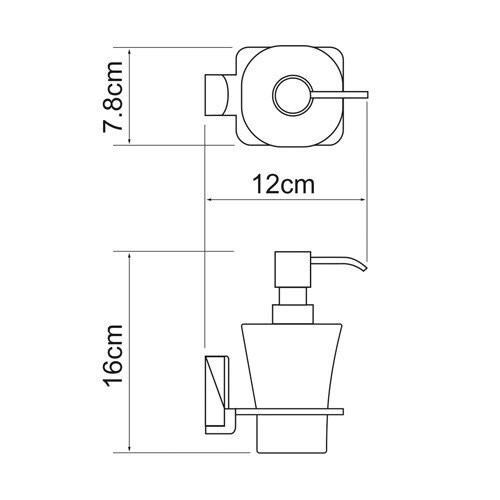 Дозатор жидкого мыла WasserKraft Leine K-5099