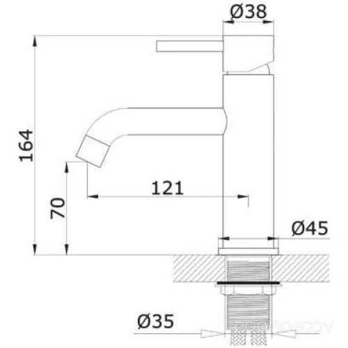 Смеситель Vivi Felice 0630 bianco opaco