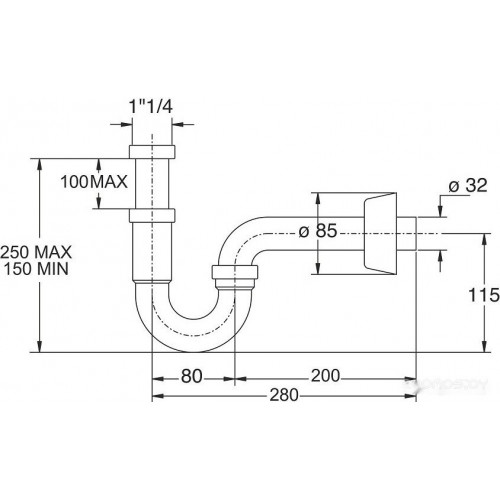 Сифон Bonomini 0220EC20K7