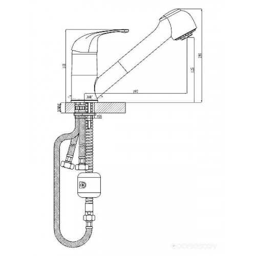 Смеситель Rossinka Silvermix D40-25