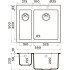 Кухонная мойка Omoikiri Bosen 59-2-CH 4993245 59x50 шампань