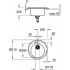 Кухонная мойка GROHE K200 51x51 серый