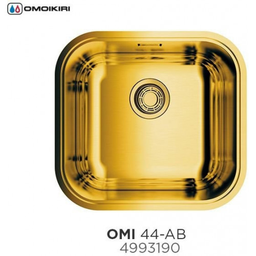 Кухонная мойка Omoikiri Omi 44-AB 44,5x41,5 латунь