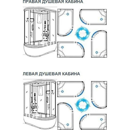 Душевая кабина Niagara NG-303-01LN 120x80 стекло прозрачное Мозаика