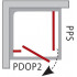 Неподвижная стенка Ravak Pivot PPS 80 блестящая + Transparent