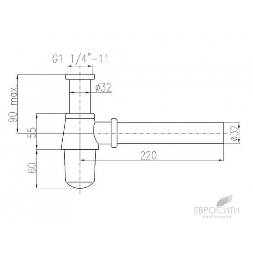 Сифон для умывальника Rav Slezak MD0545SM (бронза)