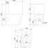 Унитаз-компакт Iddis Stone 64x38 сиденье Duroplast, микролифт